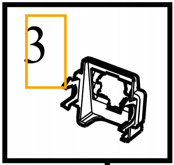 Volvo XC40 držák kamery klip atrapy předního nárazníku Oe