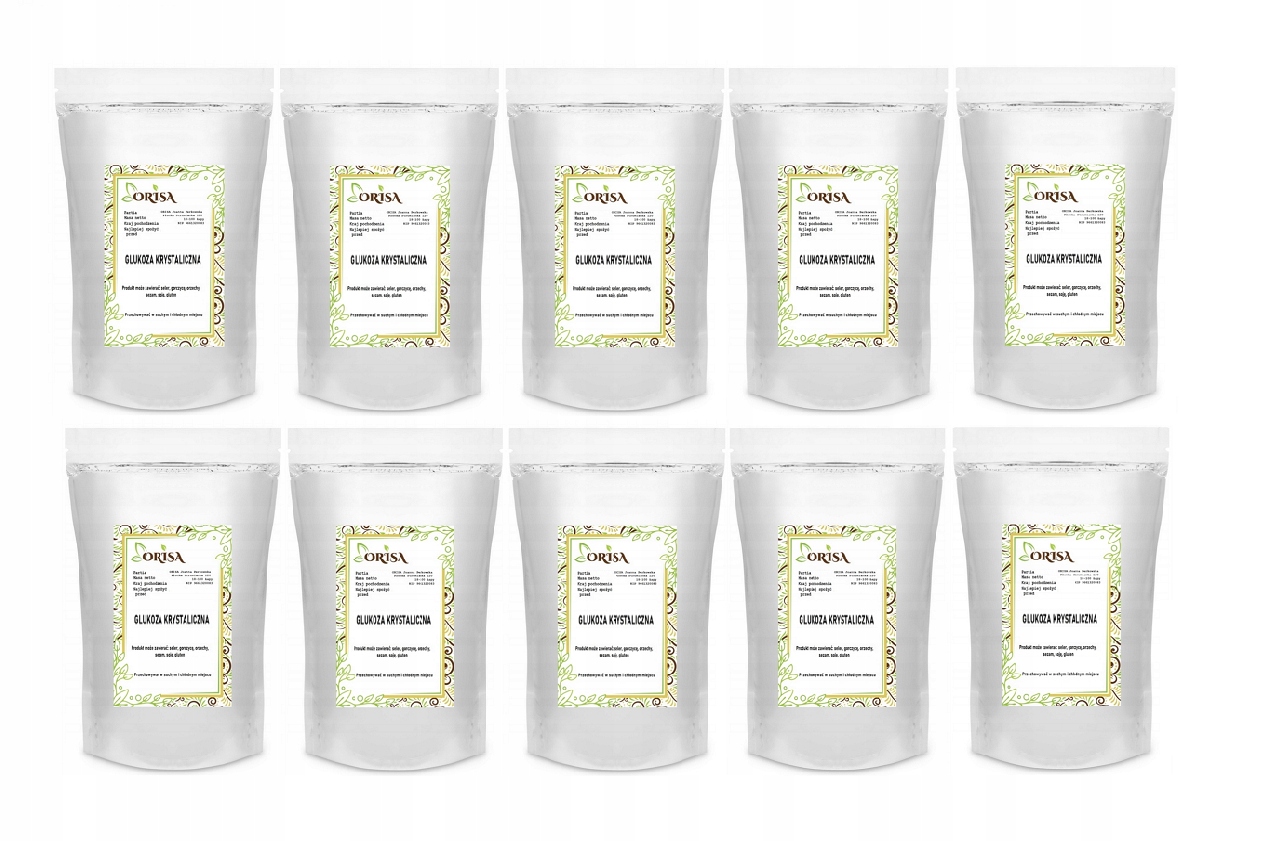 Glukoza Krystaliczna 10 x 1kg jakośc orisa dekstroza dextroza spożywcza