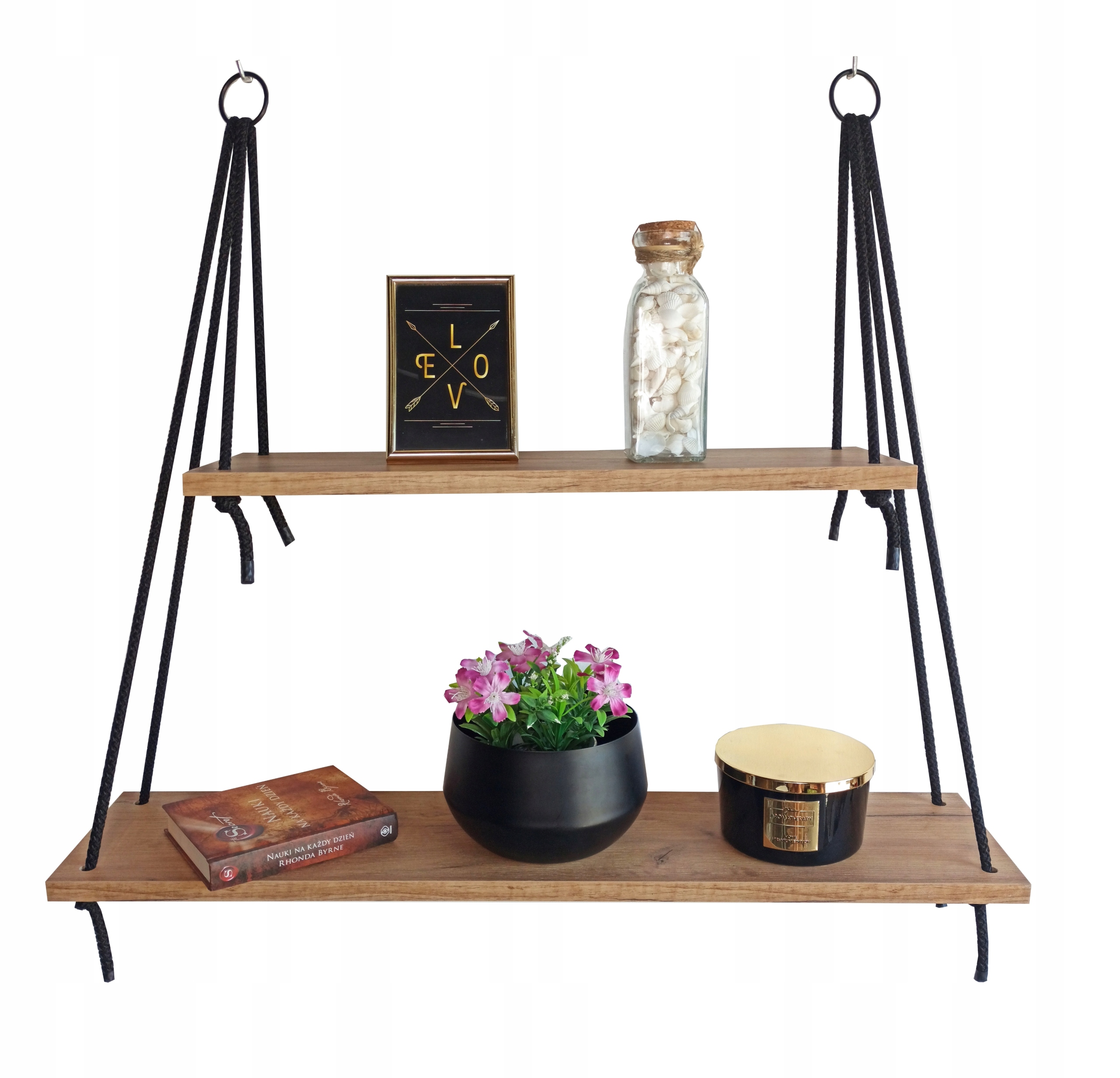 

Półka wisząca na linie Loft 56 cm 80 cm ścienna