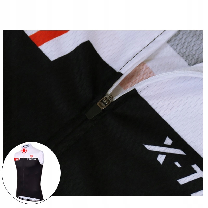 Koszulka Rowerowa Kolarska Męska Bez Rękawów Przewiewna X-Tiger 4XL Rozmiar 4XL
