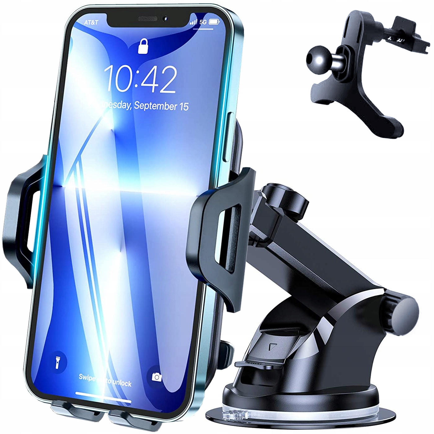 UCHWYT SAMOCHODOWY NA TELEFON NA SZYBĘ + DO KRATKI