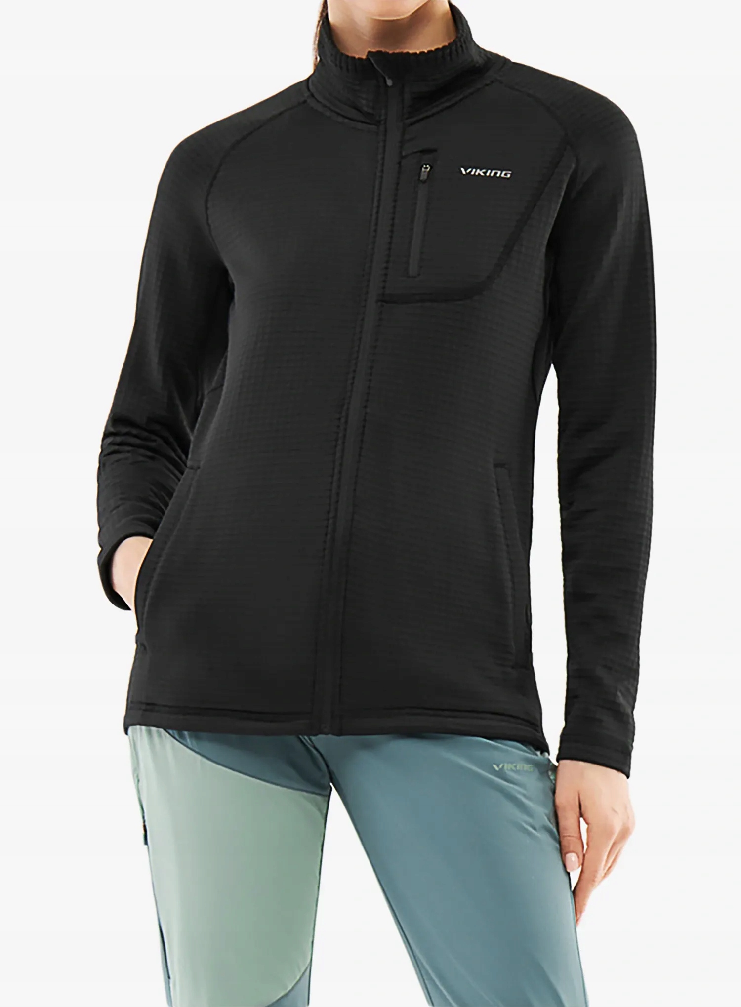 Dámská Rozepínací mikina Viking Midlayer Admont Full Zip černá XL