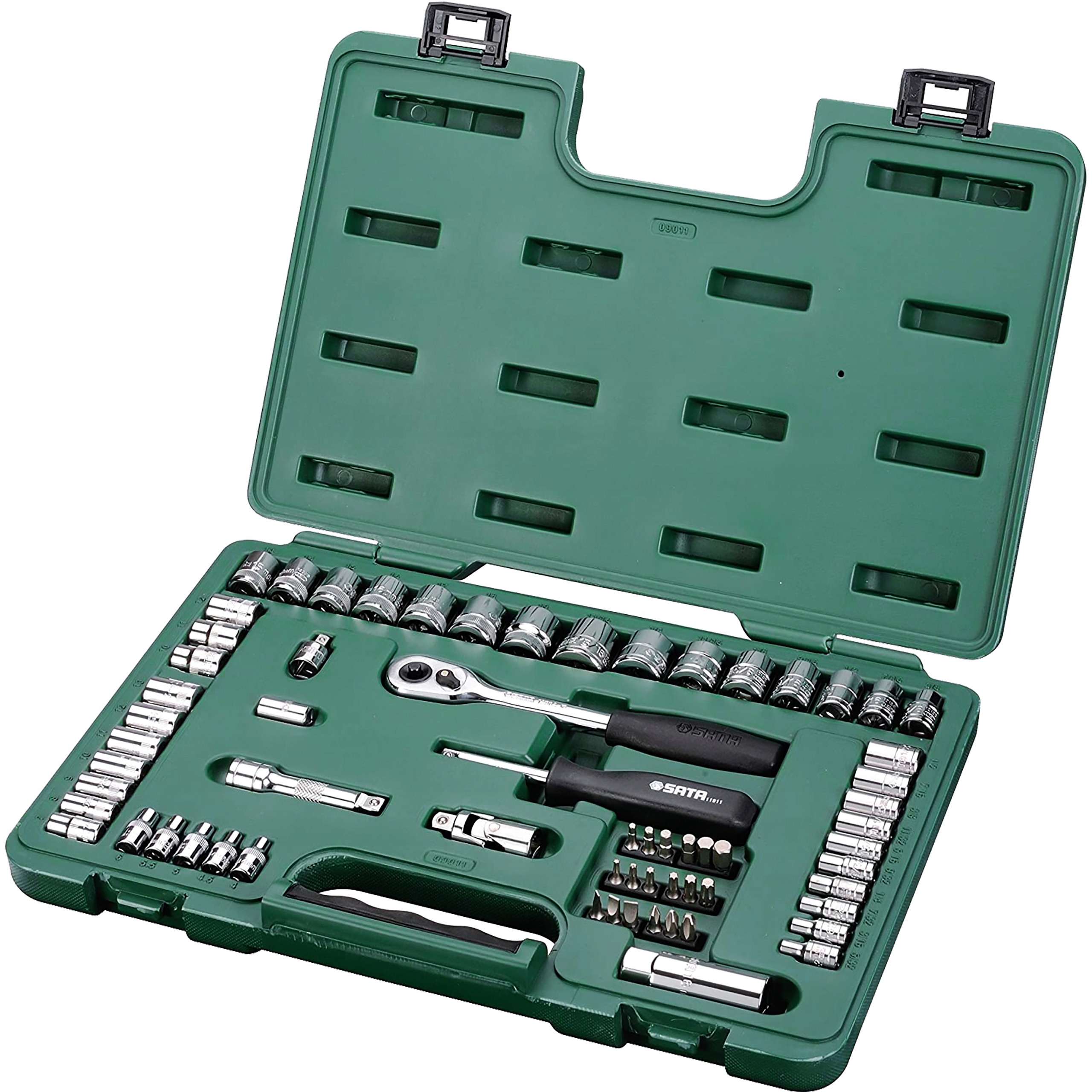 Sada Kľúčov 1/4" 3/8" 65 ks Palcové Metrické Sata