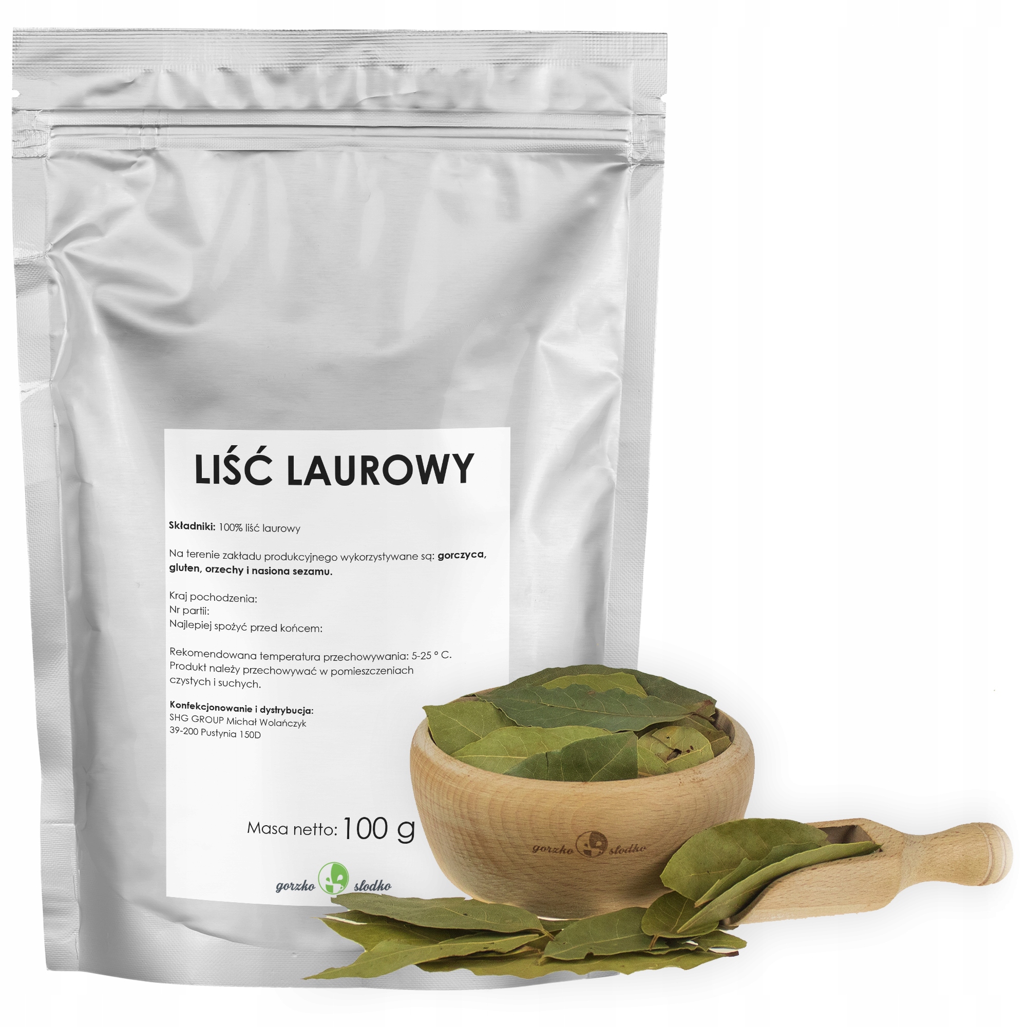 LIŚĆ LAUROWY aromatyczny 0,1kg