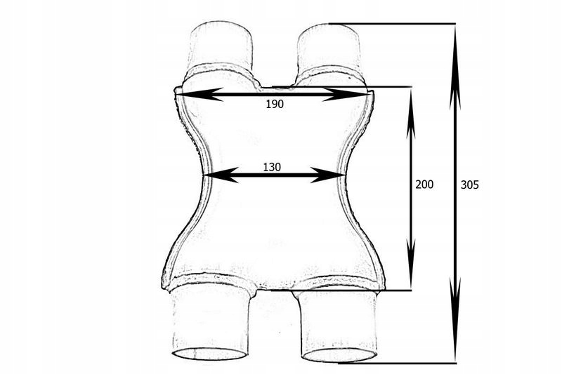 RURA X PIPE 2,5" 63 mm WYDECH TURBOWORKS Producent części Turboworks