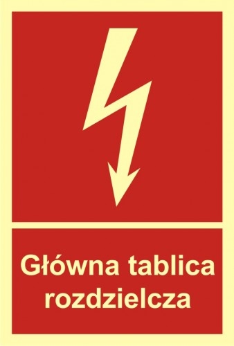 

Główna tablica rozdzielcza znak 10x14,8 folia