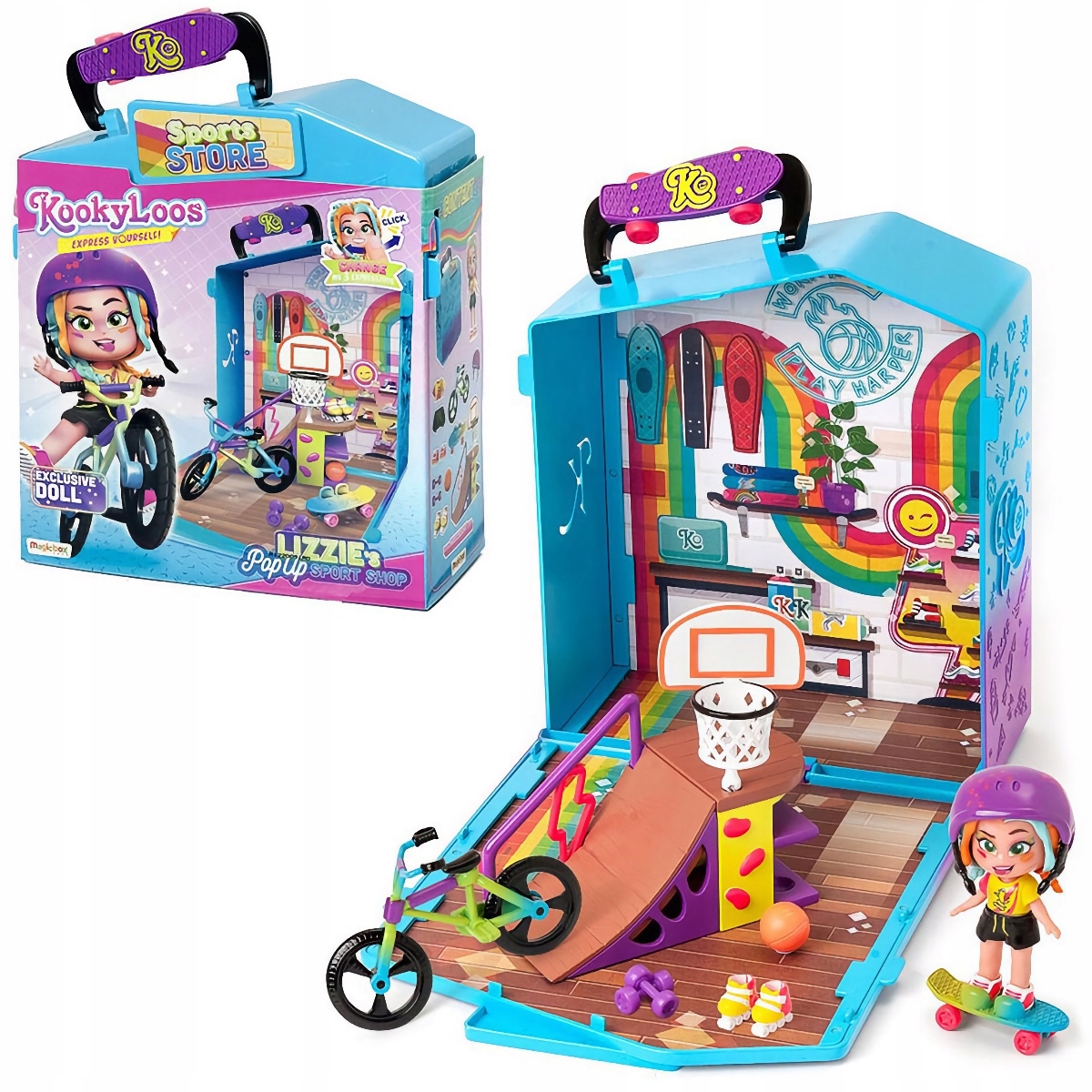 

Kookyloos Lizzie's Pop Up Sport Shop Magic Box 3+