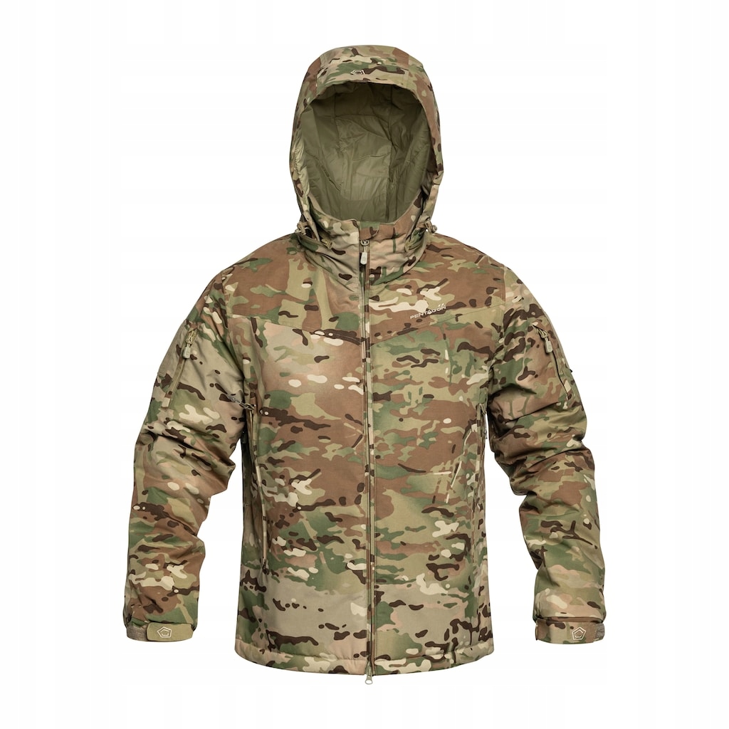 Kurtka zimowa z kapturem moro Pentagon Logan Level 7 Jacket MultiCam M