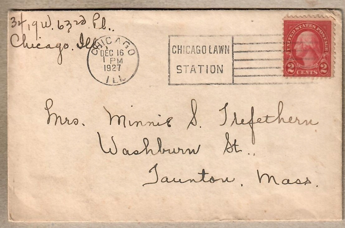 USA, 1927 r. koperta