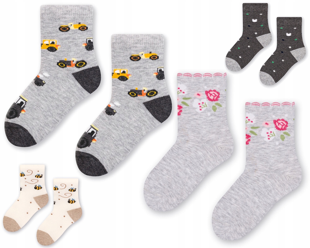 

Skarpetki dla malucha ze wzorem, 23-25, 3 szt