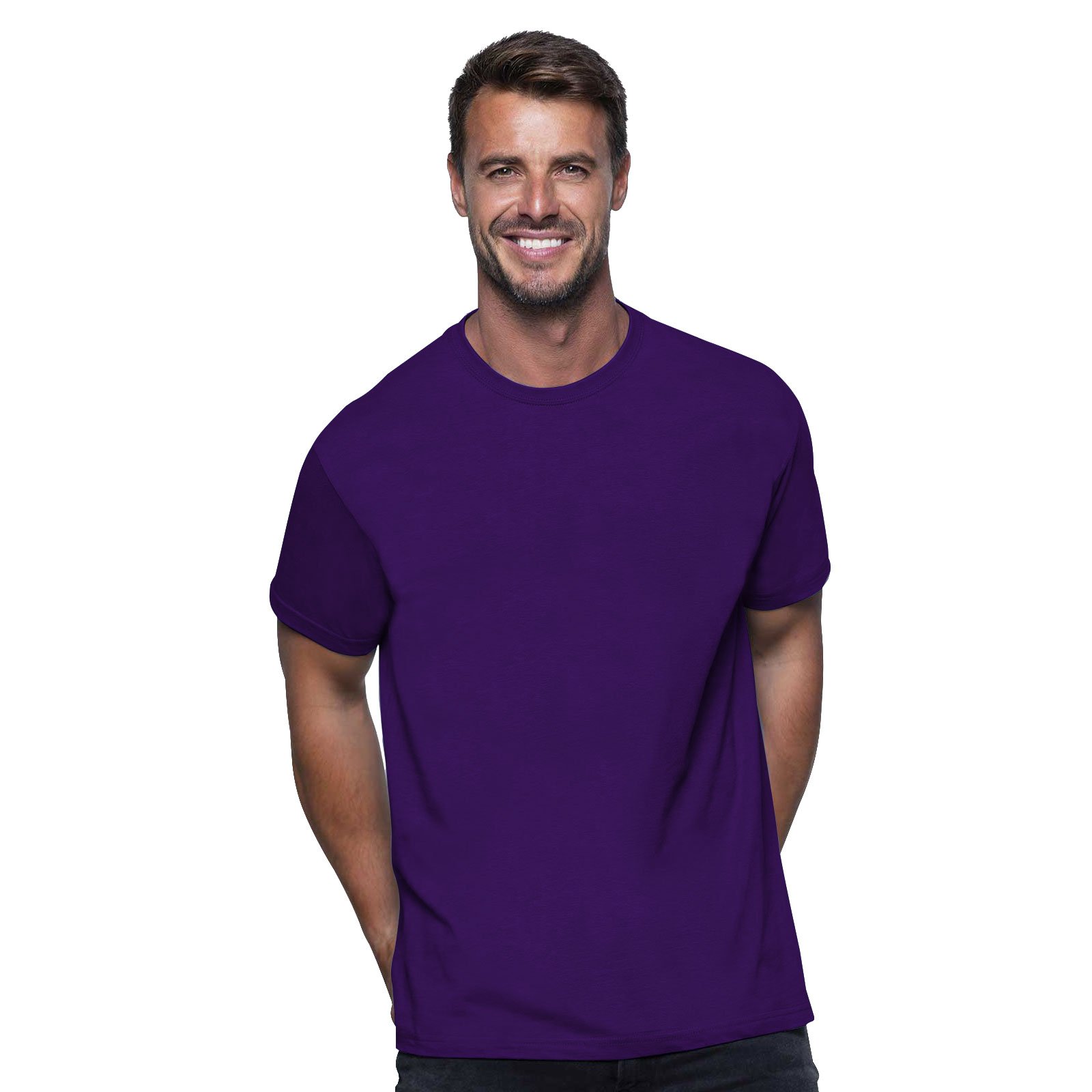 

Modna koszulka Męska T Shirt Jhk fioletowa S