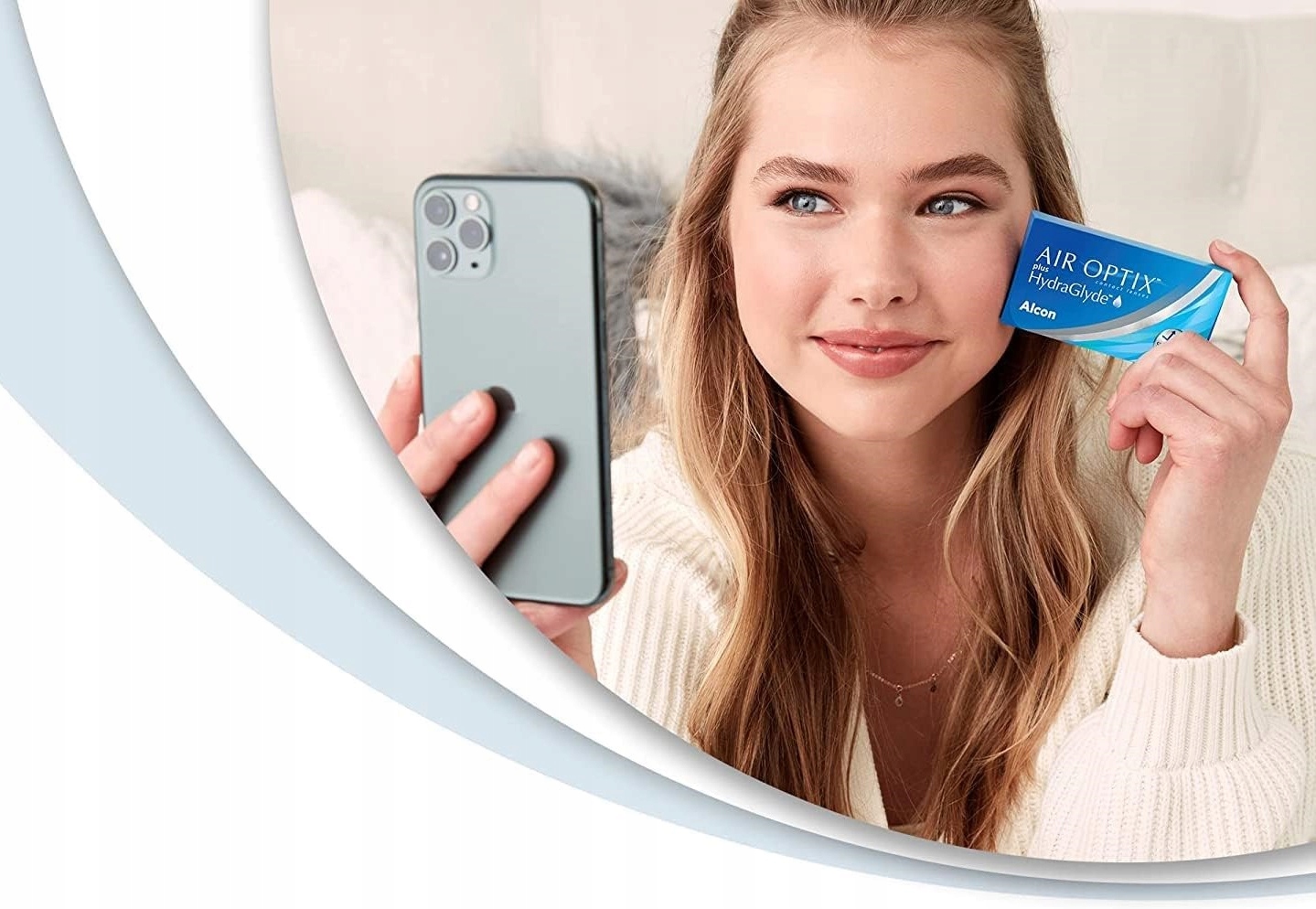 AIR OPTIX PLUS HYDRAGLYDE 12 SZT SOCZEWKI KONTAKTOWE MIESIĘCZNE MOC -3,75 Moc -3,75