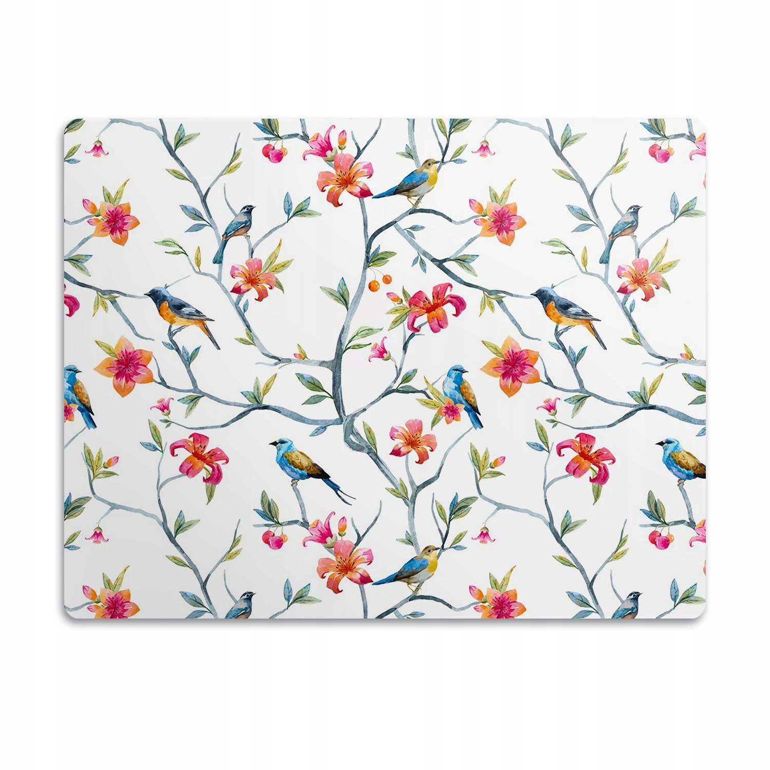 Levně Ochranná podložka pod misky Ptáci na větvích 90x60 cm