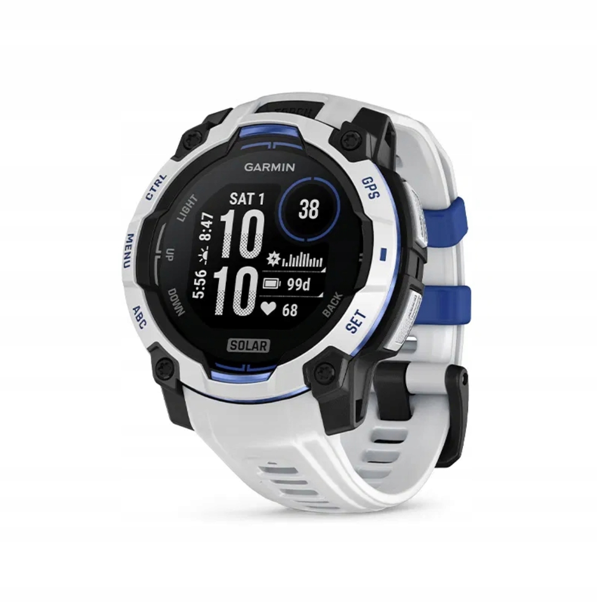 Sportovní hodinky Garmin Instinct 3 45 mm Solar White Gps Rugged 45 mm White