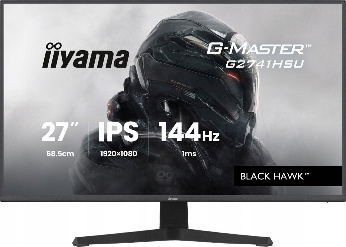 Iiyama Monitor 27 palců G2741HSU-B1 IPS,FHD,144Hz,1ms,2xUSB,350cd,HDMI,DP