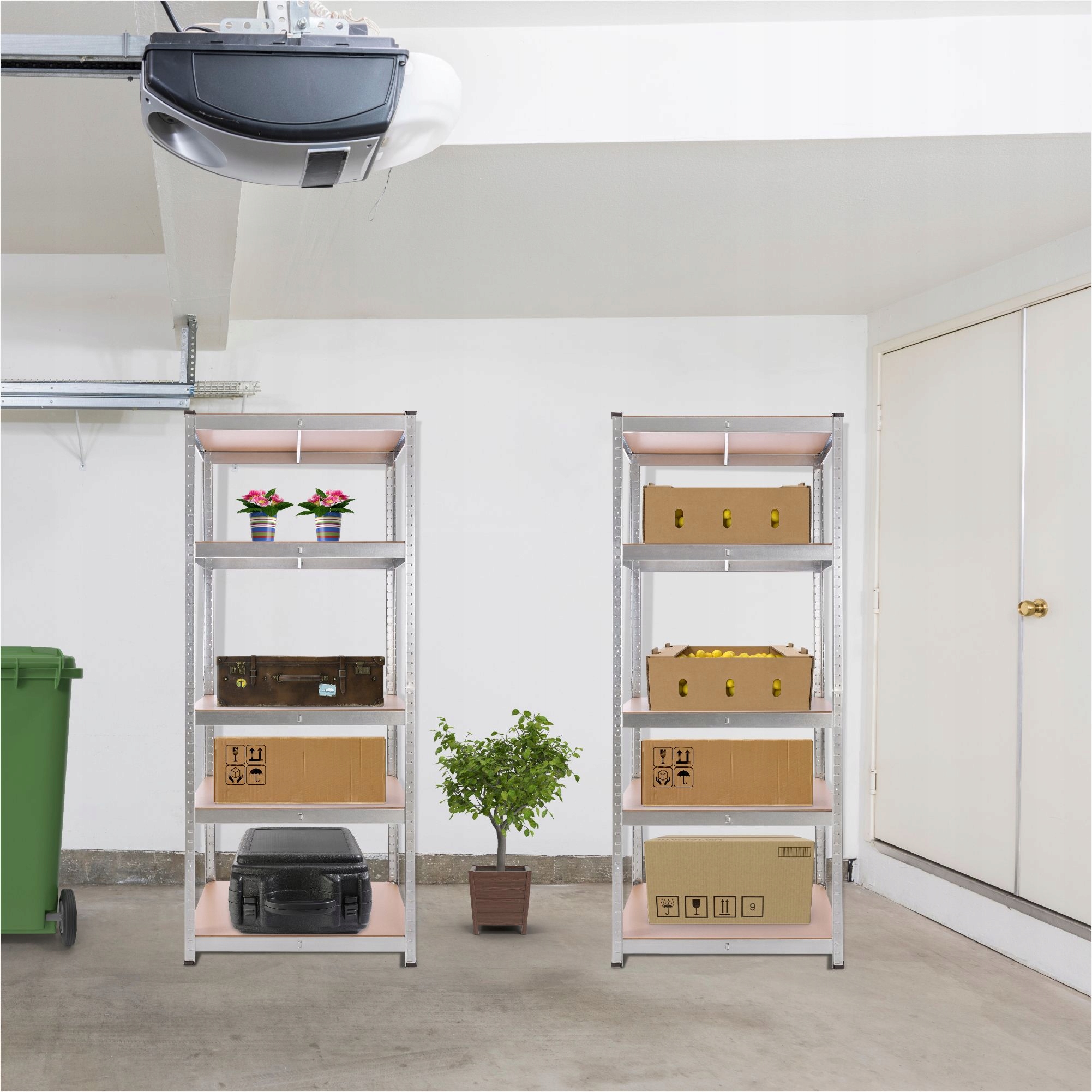 2 X REGAŁ MAGAZYNOWY 180x75x45 cm 875 kg SRERBNE Kod producenta AR-HE-2SLR07