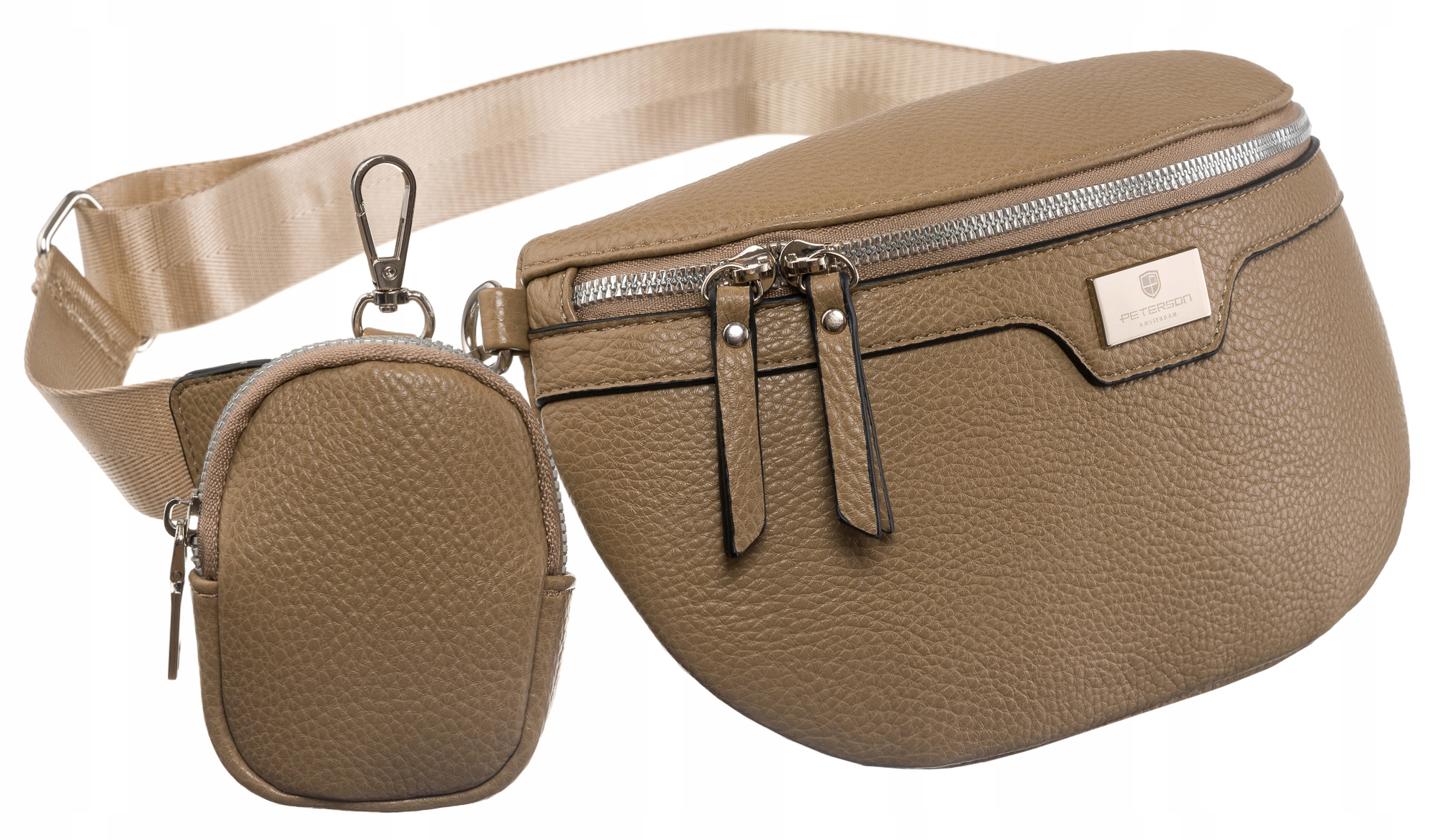 TOREBKA NERKA DAMSKA PETERSON SKÓRA EKOLOGICZNA PTN NER-ALE-8-6404 D C.BEŻ