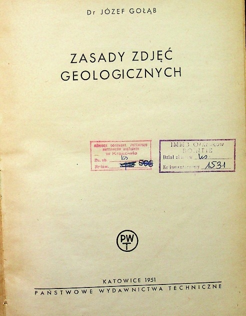 Zasady zdjęć geologicznych Jzef Gob
