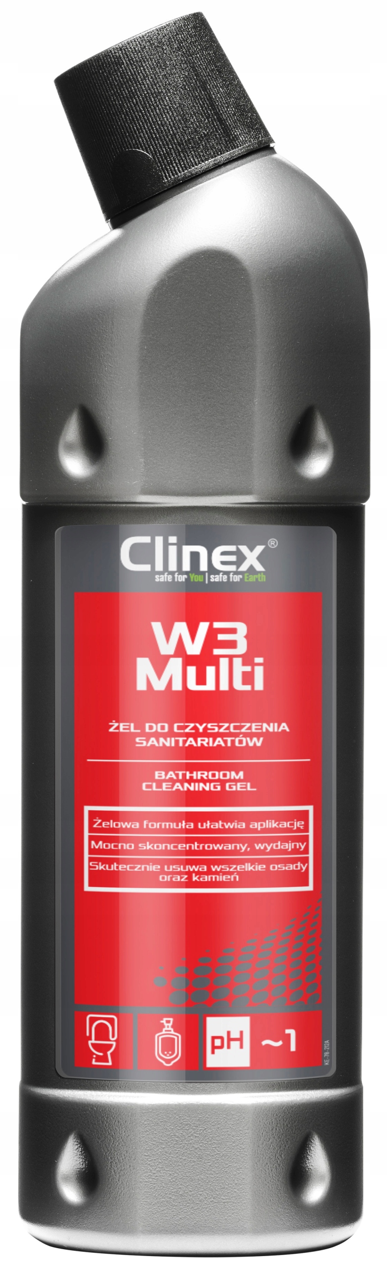 

Clinex W3 Multi 1L Żel do mycia łazienki i Wc