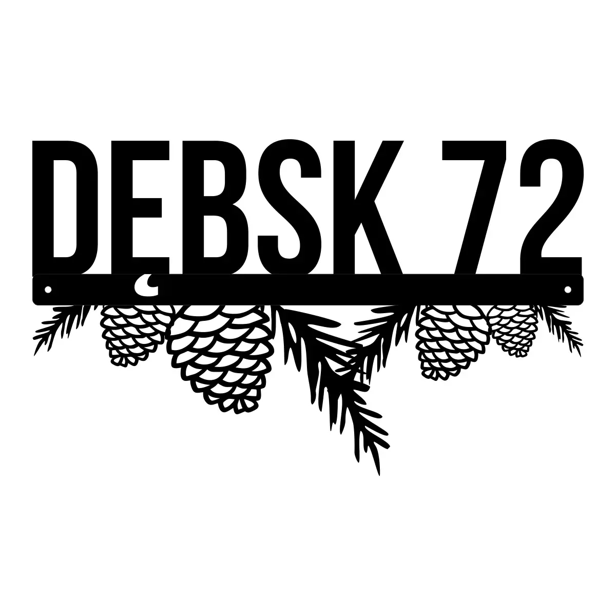 Číslo Na Dom 48 cm Tabuľa Adresa Ocel 2 mm Grafika 129
