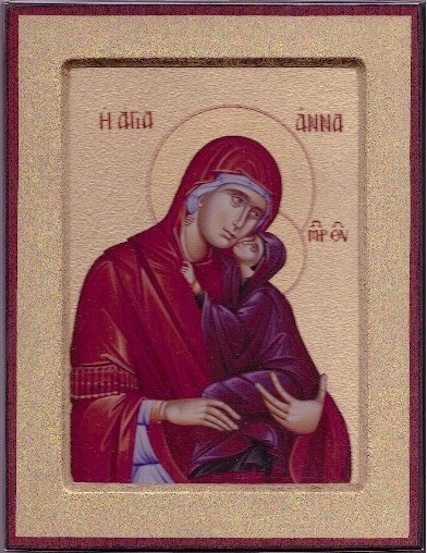 Ikona . Svatá Anna .