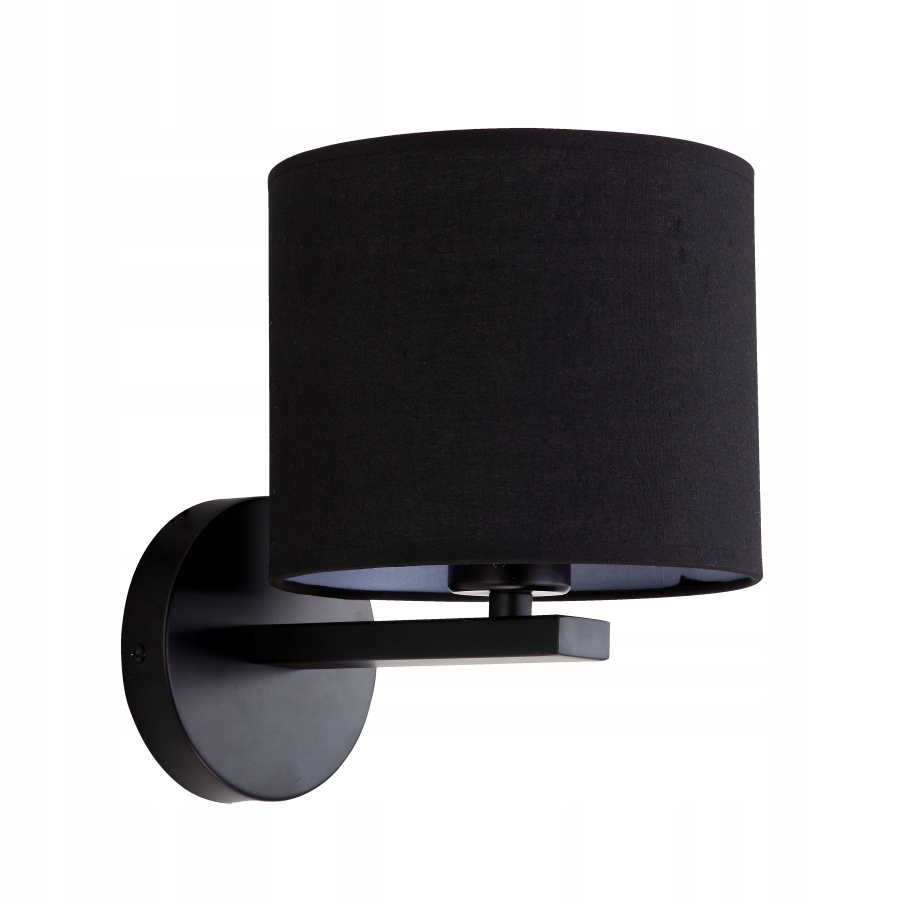 Klasické černé nástěnné svítidlo Cecina, univerzální nástěnná lampa do chodby