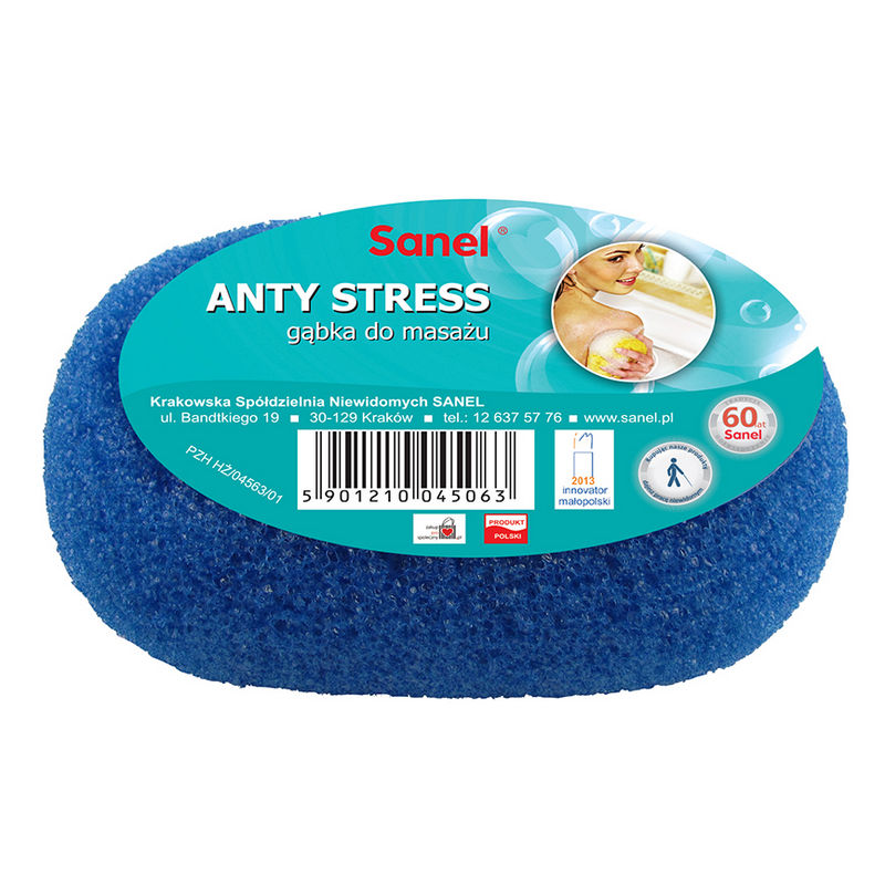 

Sanel Gąbka Do Masażu Anty Stress Kształt Owal