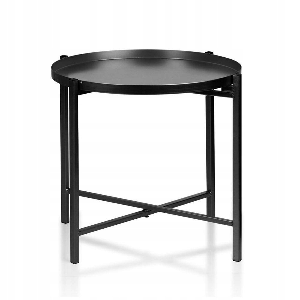 

Metalowy Stolik do salonu czarny 36cm Glamour Mały
