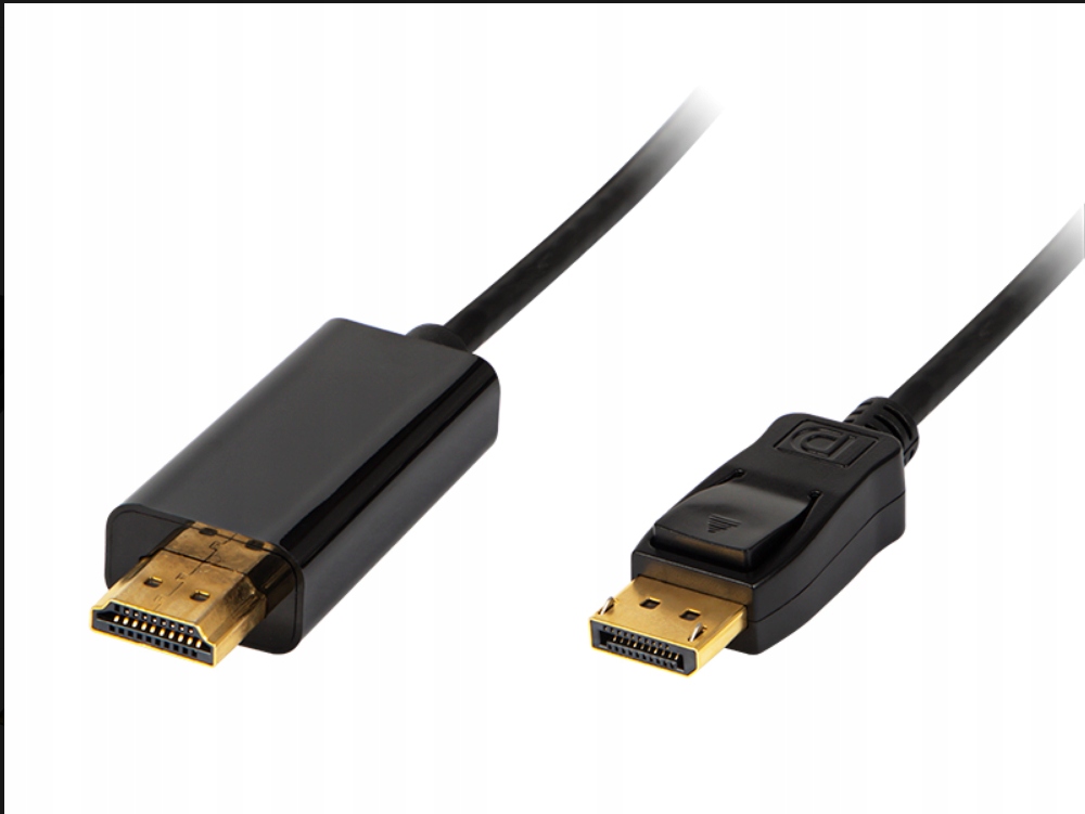 Kabel DISPLAY PORT do HDMI 1,8M 4K DP DisplayPort