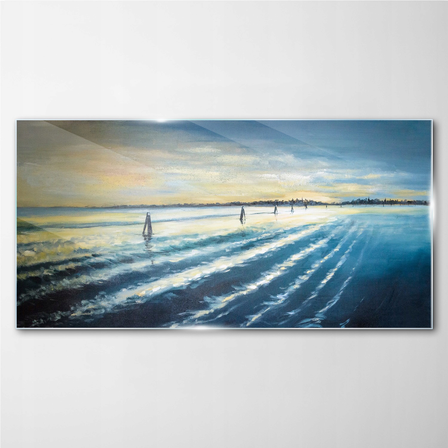 

Obraz szklany z nadrukiem Morze niebo 100x50 cm