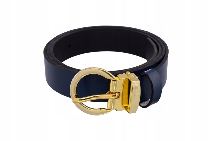 Pasek skórzany damski do spodni skóra naturalna100 Marka inna