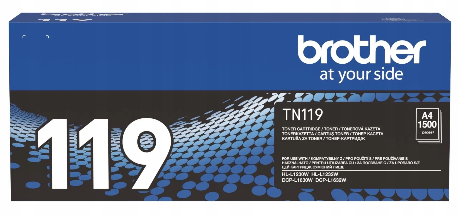 Toner org. Brother TN-119 Black DCP-L1630w HL-L1230w