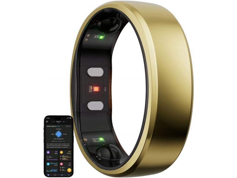 Smartring Ringconn Gen 2 Air 72mm Złoty
