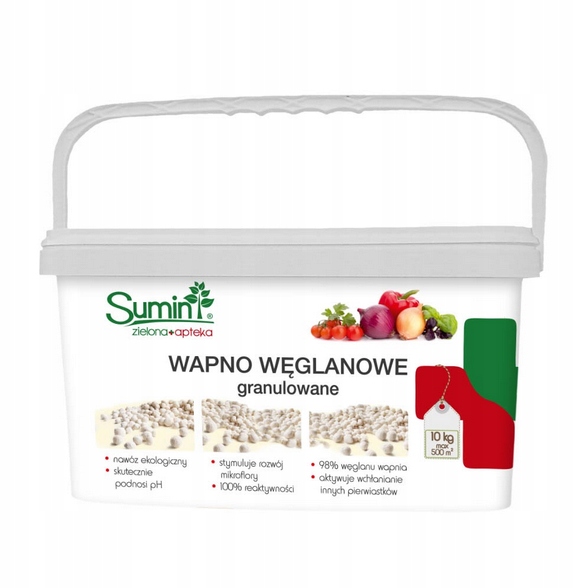 

Wapno Węglanowe Granulowane 10kg Sumin uniwersalne