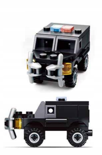 

Klocki Sluban Policja Pojazd Opancerzony 0595D