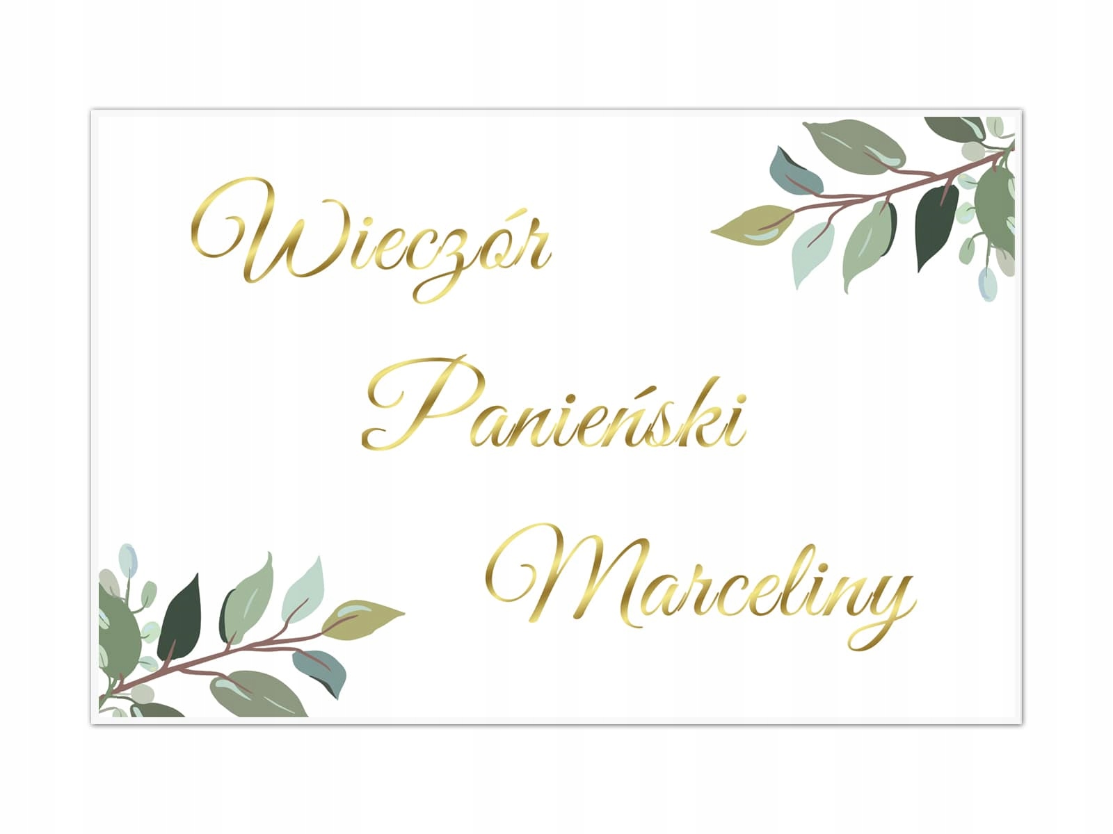 

Duży plakat Personalizowany Wieczór Panieński 60cm