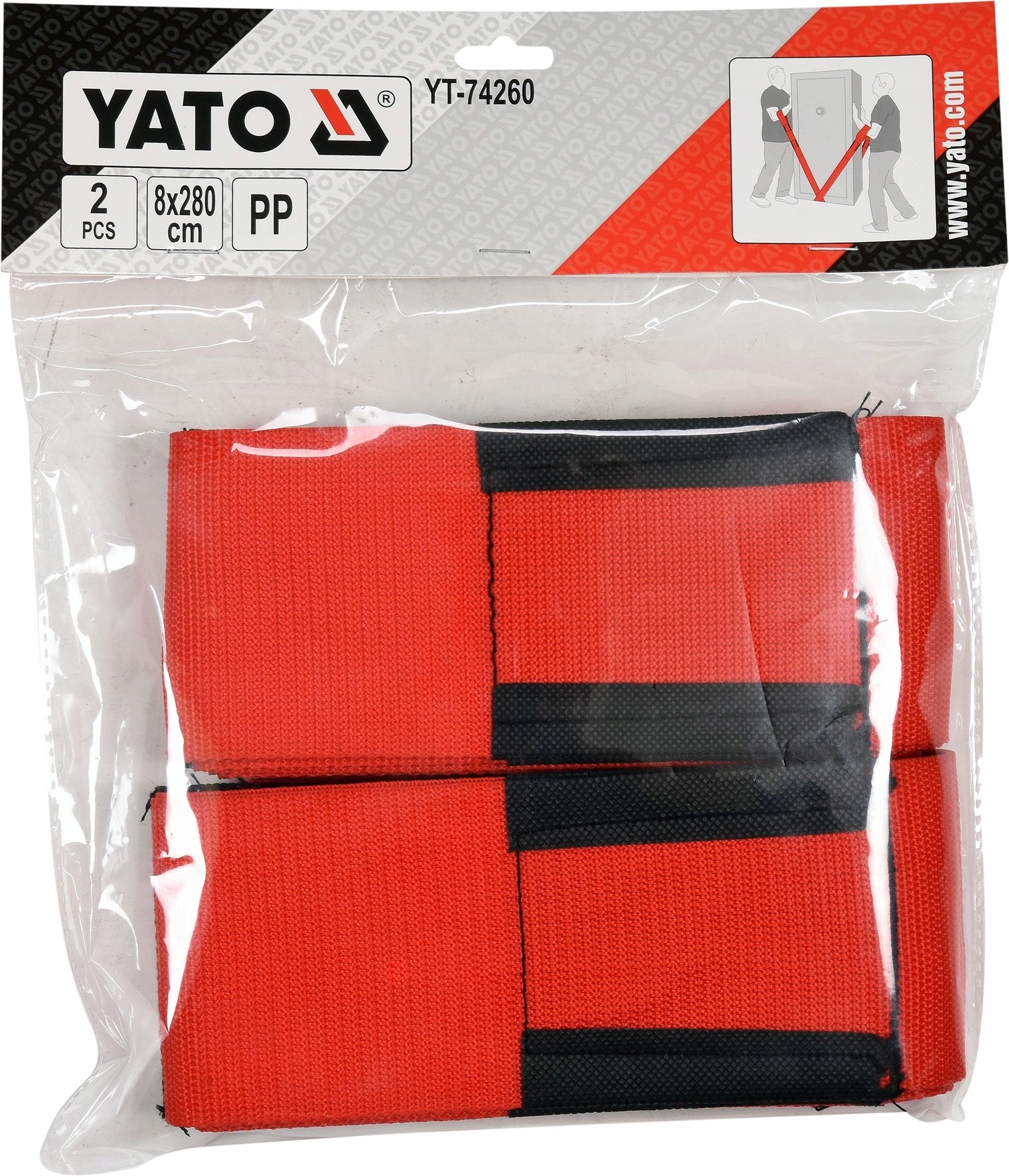 PASY DO PRZENOSZENIA MEBLI SZELKI TRANSPORTO 8X280 Długość (cm) 280 cm