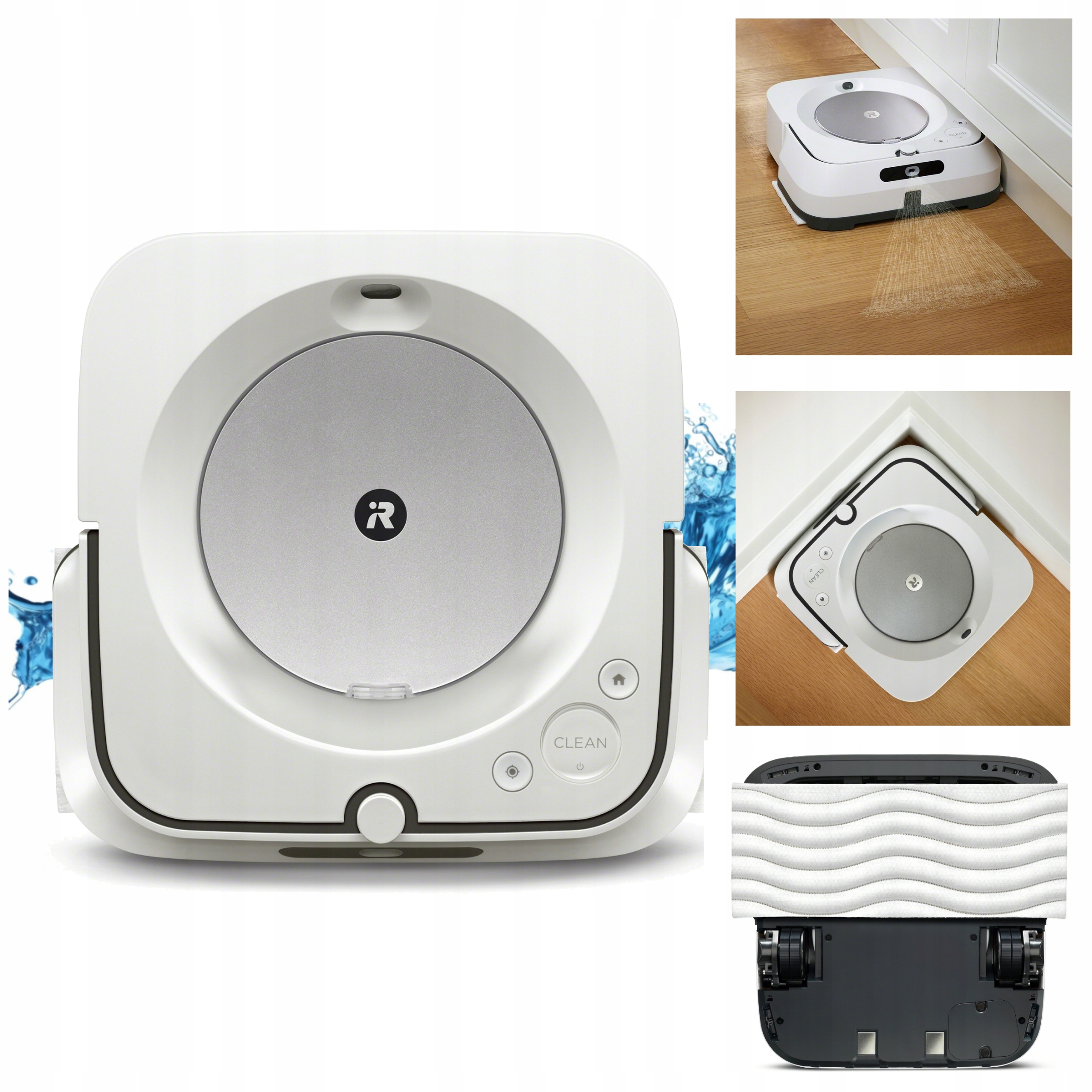 Robot mopujący sprzątający mop automatyczny iRobot Braava jet m6 biały
