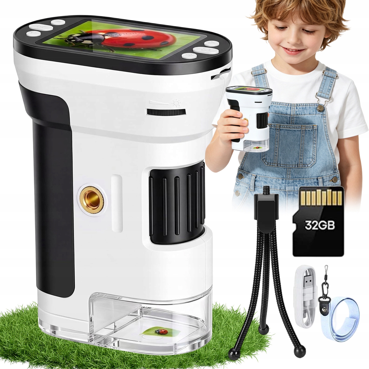 Elektronický Mikroskop 200X 1000X S Led Osvětlením Pro Přesné Použití