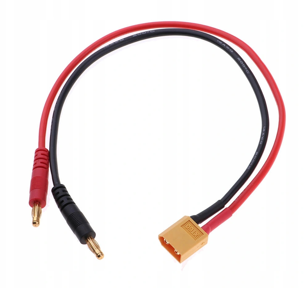 

Przewód do ładowarki Gold Banan 4mm Wtyk XT60