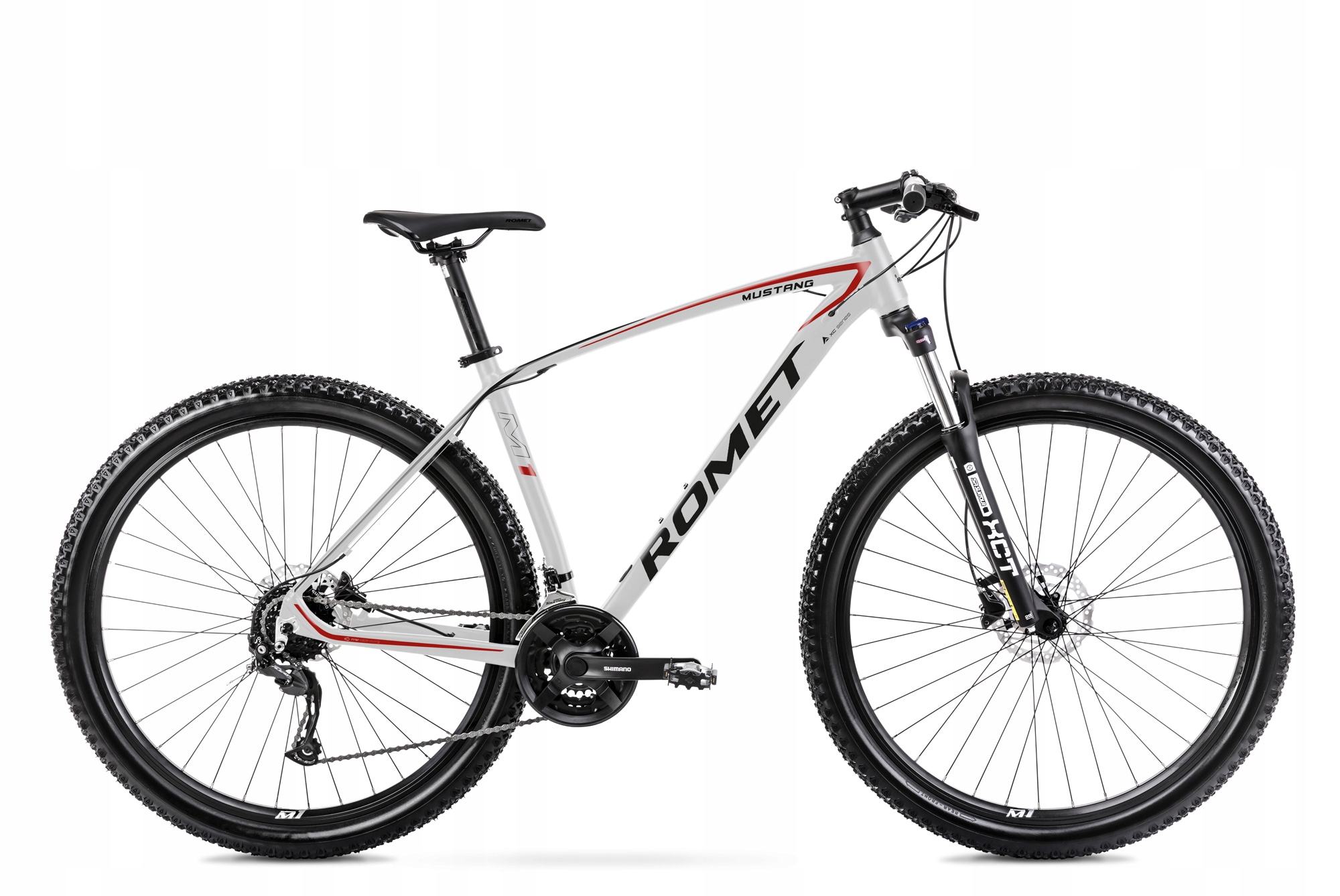 Rower górski męski Romet Mustang M1 Lite 29 L(19") szaro-czerwony