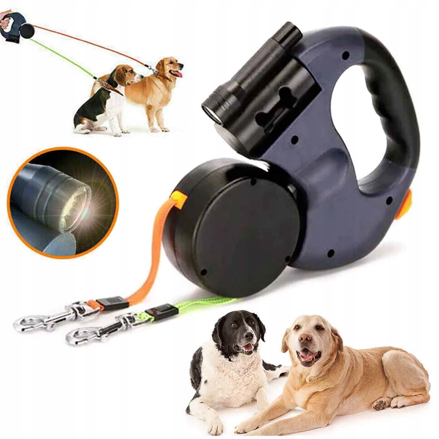 Levně Vodítko Automatická Pro Psa S Reflexním Zámkem, Silná, Rolovací, 10 Kg, 3 M