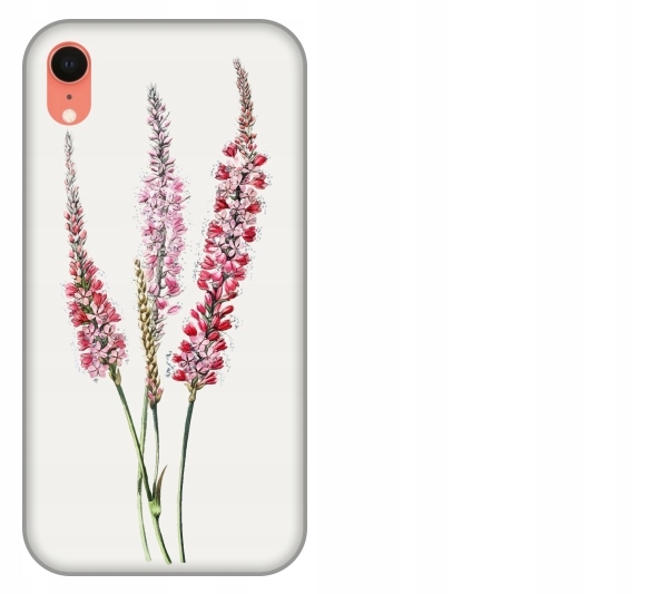 

Etui pokrowiec iPhone Xr Kwiat rózowy akwarela