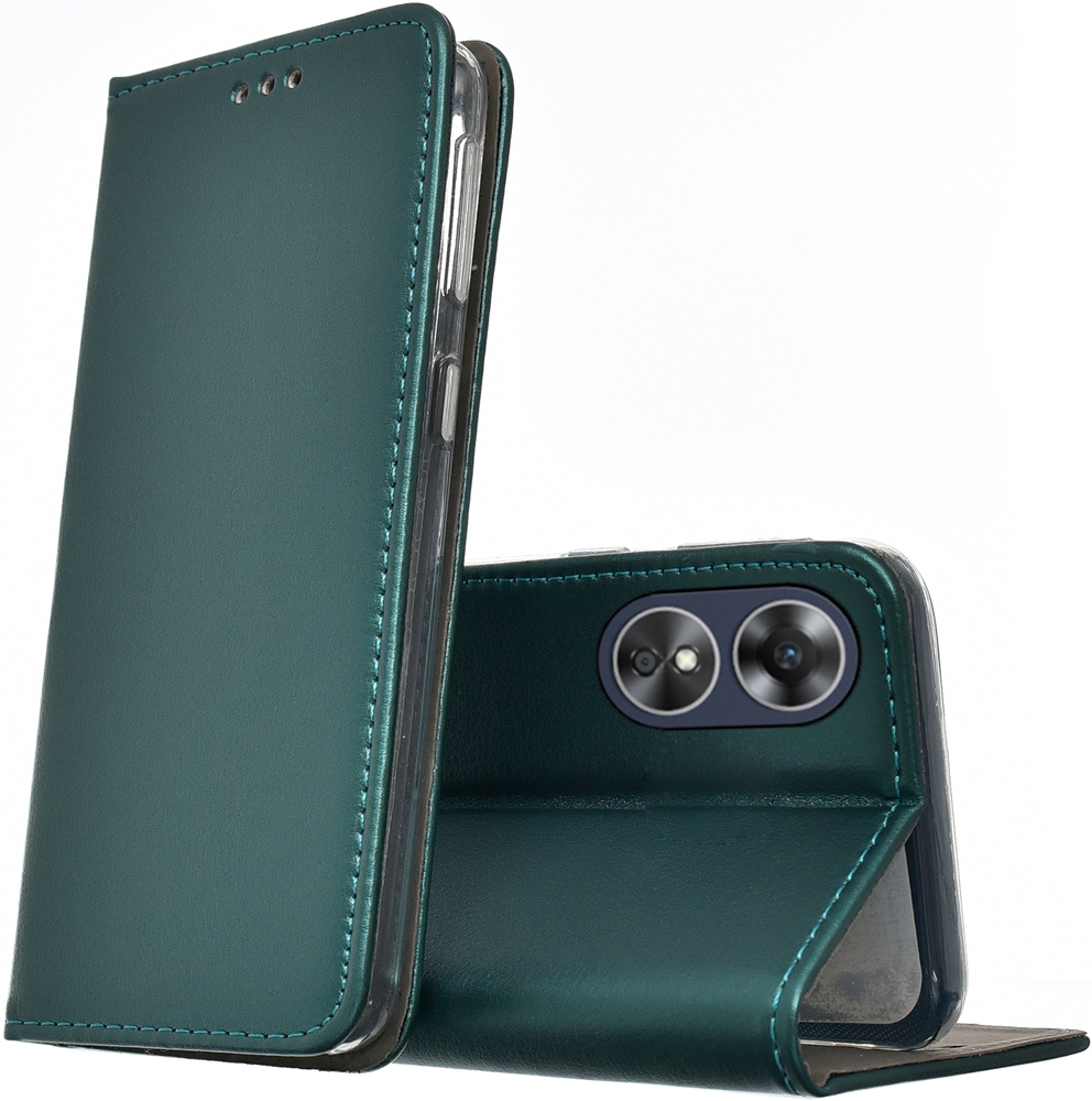 

Etui skóra Magnet Szkło 9H do Oppo A17