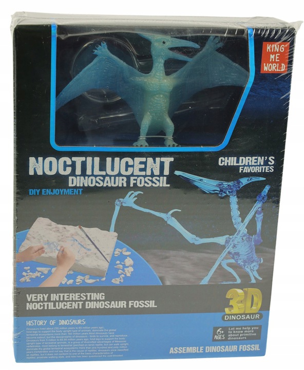 

Wykopaliska skamieniałosci dinozaur 3d szkielet