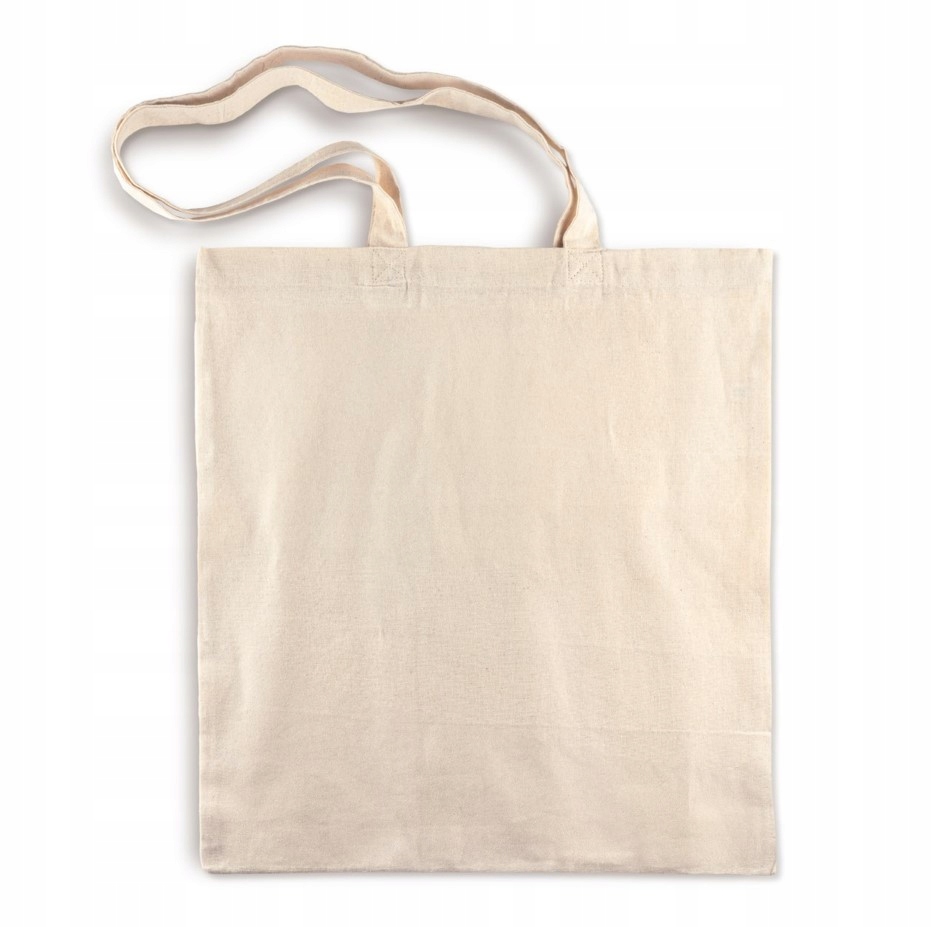 TORBA BAWEŁNIANA na zakupy ECRU EKO ekologiczna Materiał materiałowa