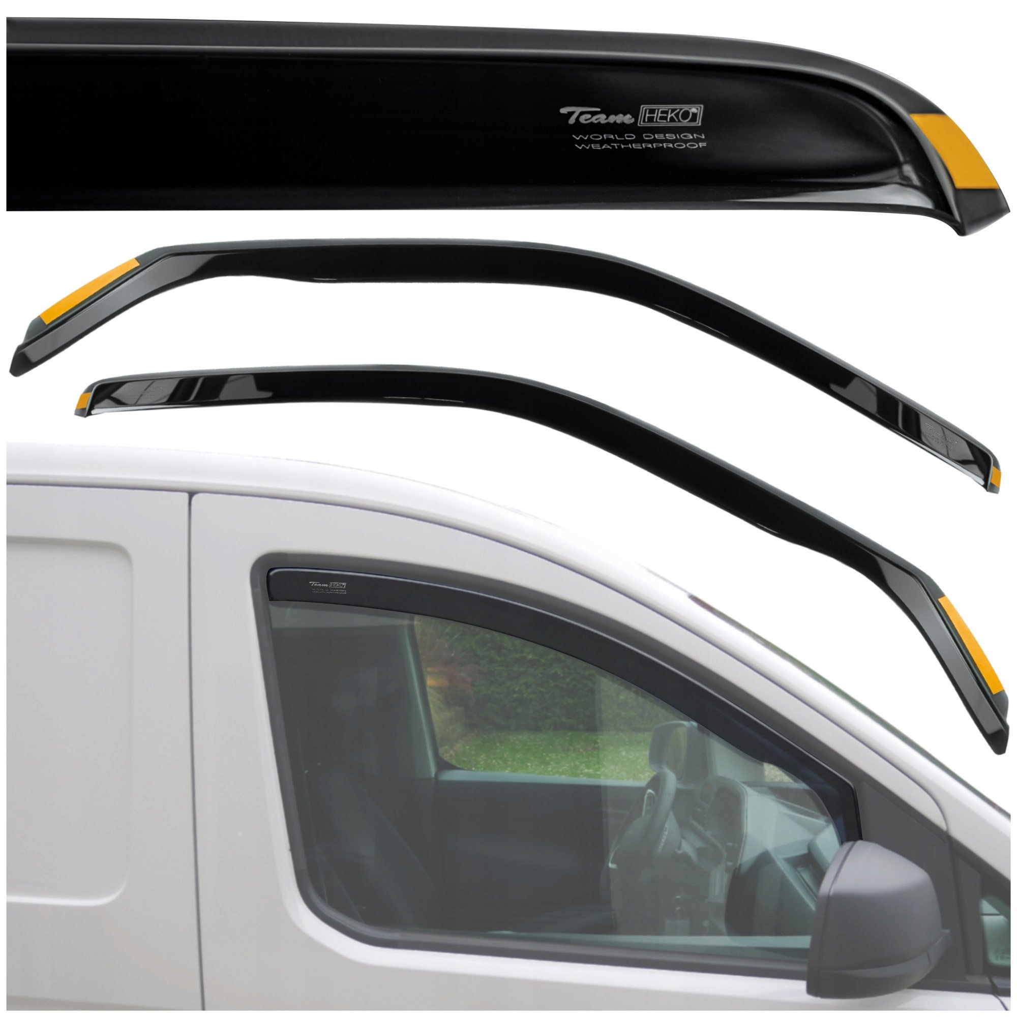 Deflektory bočných okien Heko pre Renault Trafic II 2001-2014 2 ks