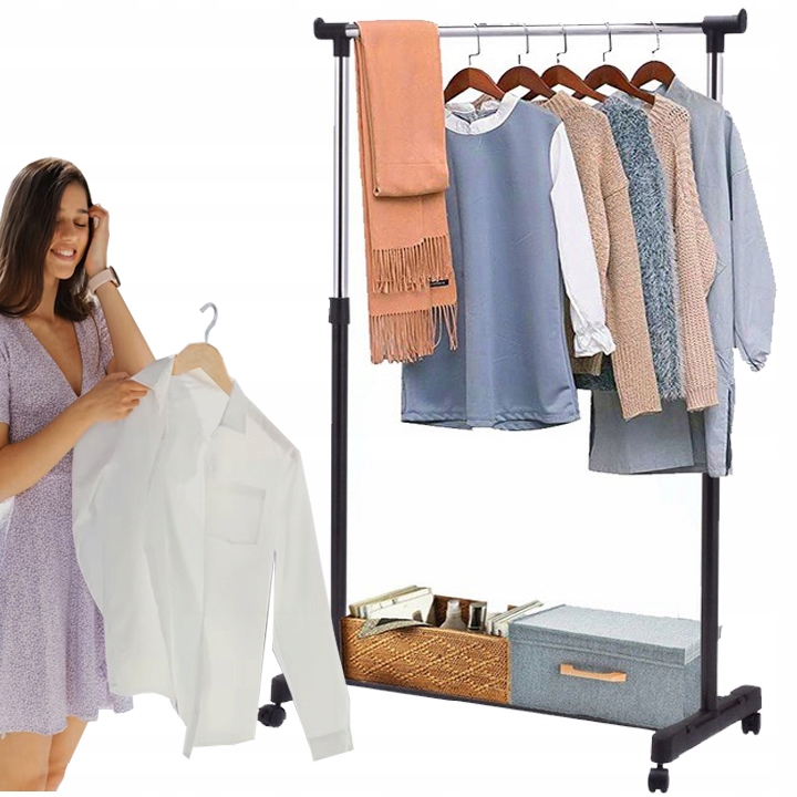 

Wieszak Na Ubrania stojący Stojak na kółkach szafa