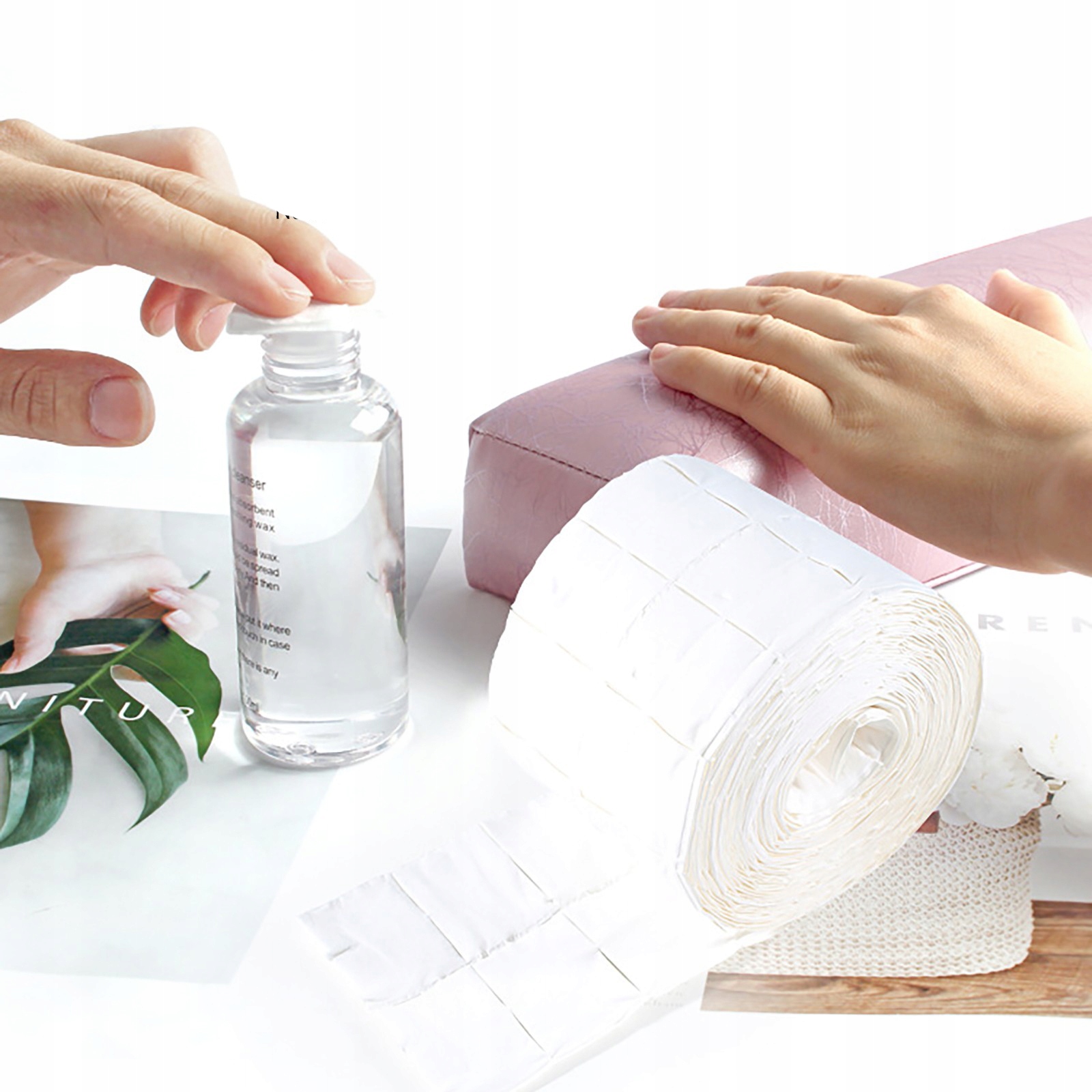 WACIKI BEZPYŁOWE 500 sztuk 1 ROLKA 12 WARSTW TAMPONY Cechy dodatkowe bezpyłowe w rolce