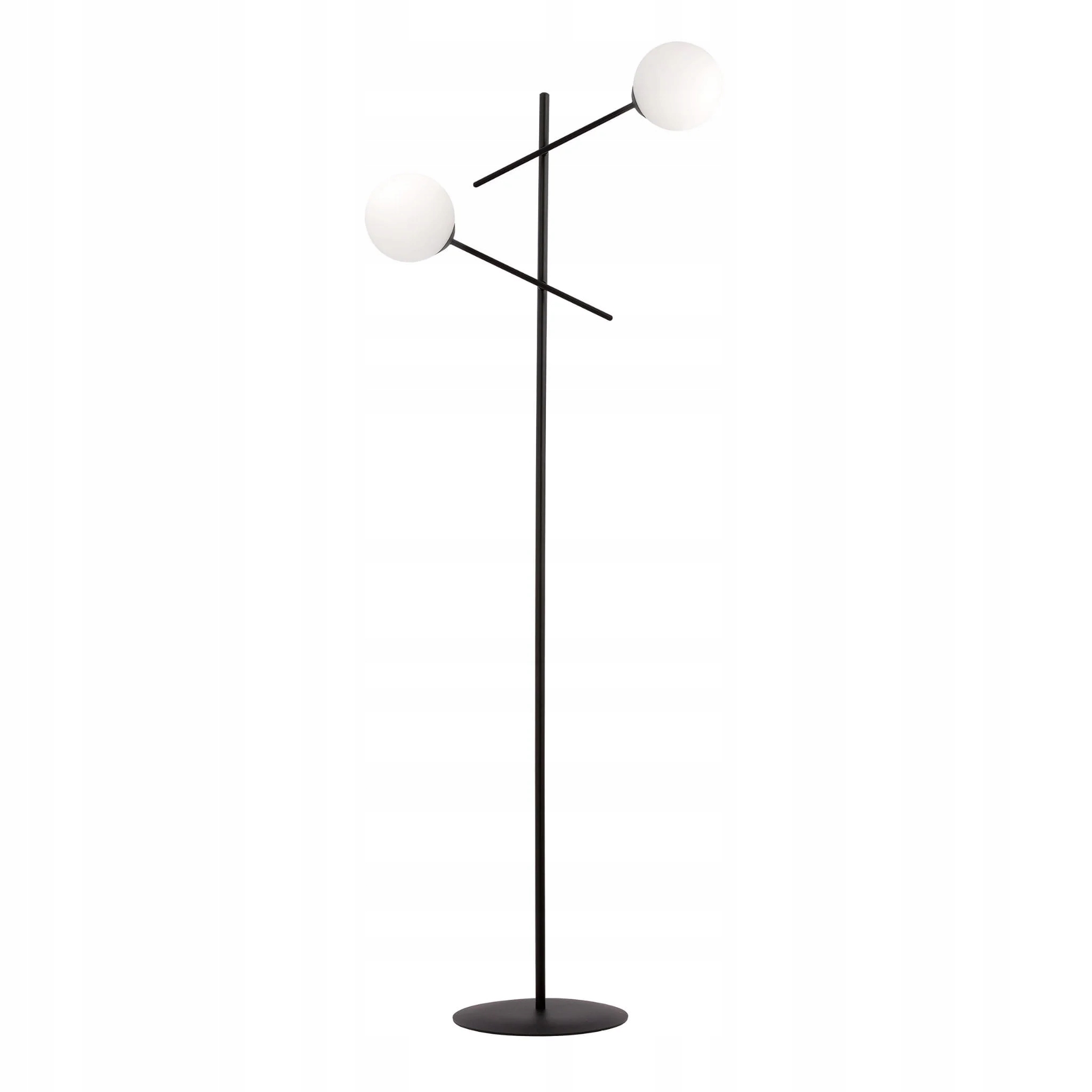 Stojacia lampa Emibig Linear 2xE14 oceľ/sklo čierna 150 cm